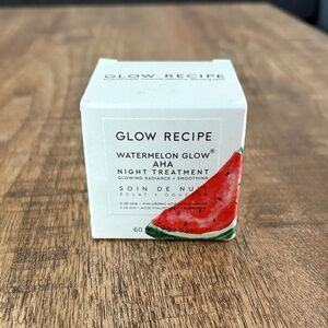 Glow Recipe Watermelon Glow AHA Night Treatment with Red and Green Accents